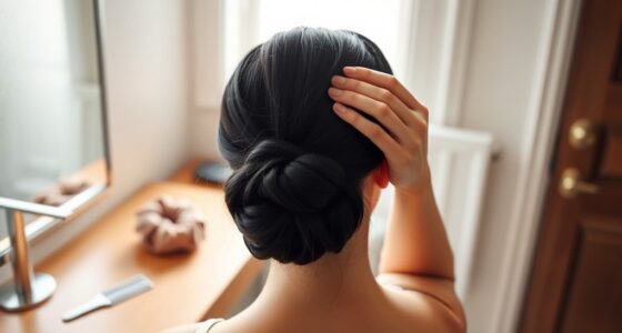 sleek low bun tutorial