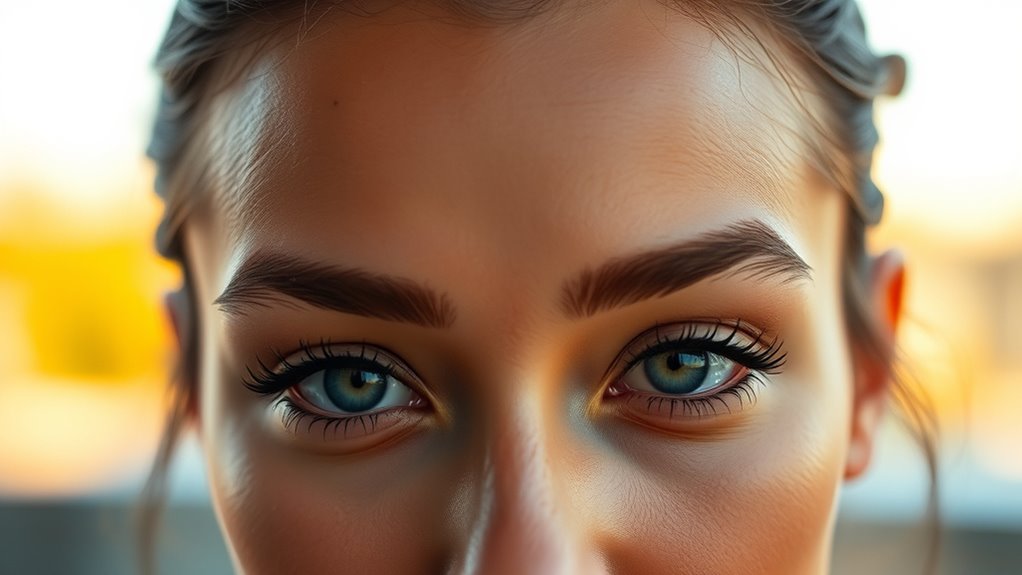 soft brows enhance square faces