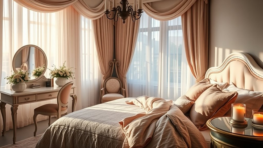 soft diffused bedroom lighting