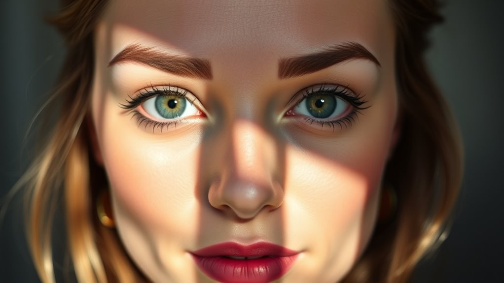 softly arched eyebrow shape