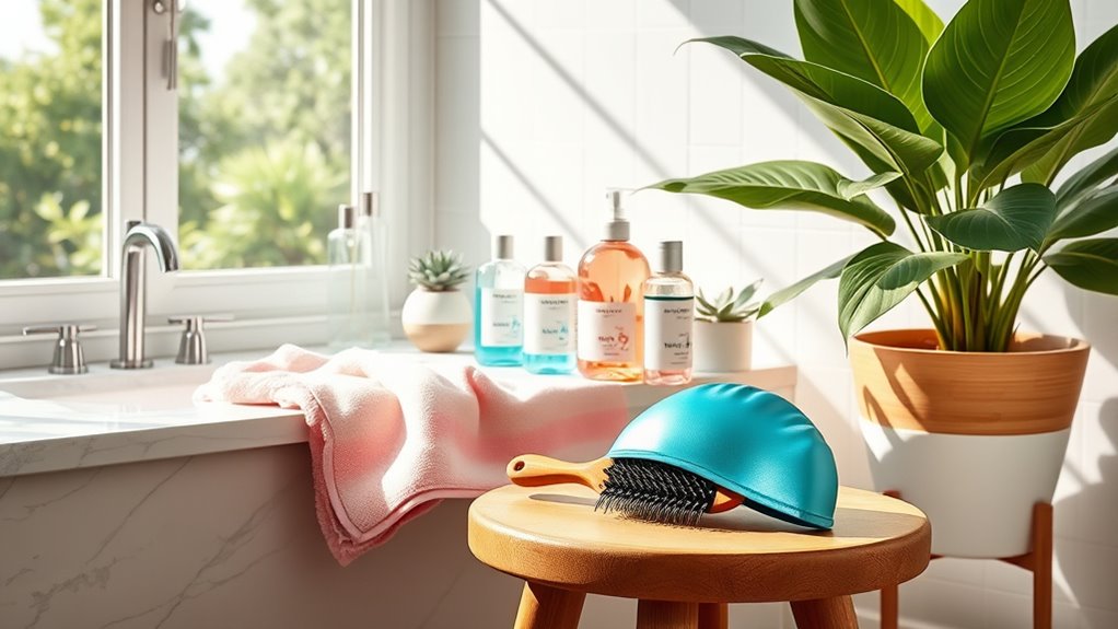 swim hair care routine
