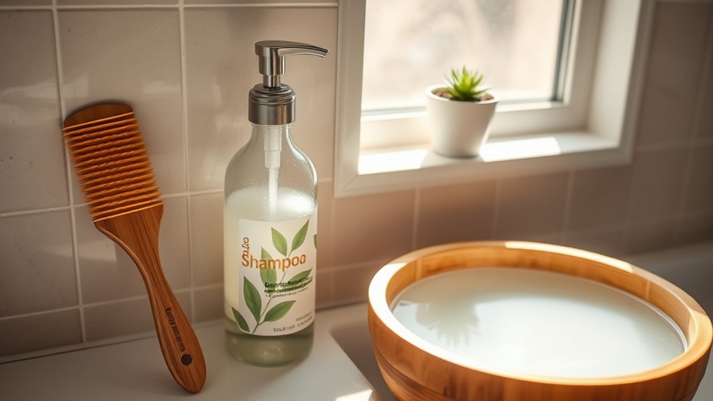 water saving hair care techniques