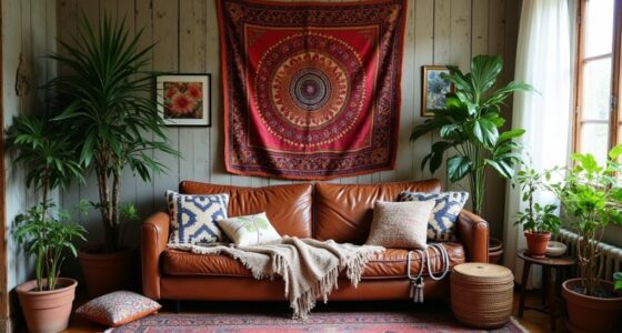 balancing eclectic boho decor
