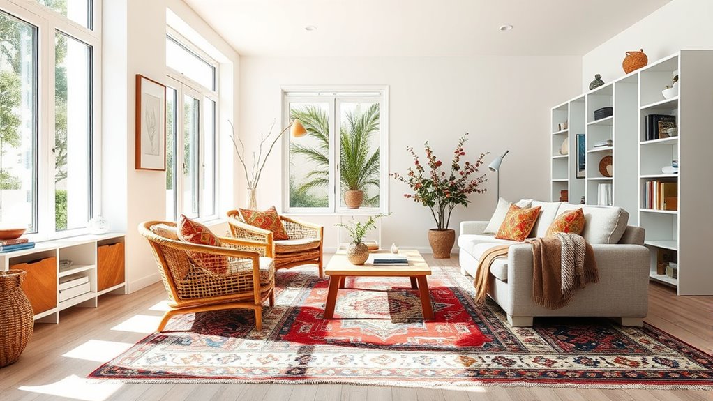 balancing eclectic minimalist textures