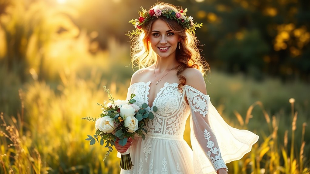 bohemian bridal natural elegance
