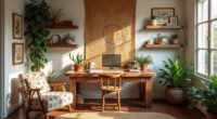 bohemian creative workspace design