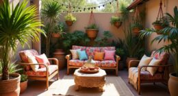bohemian outdoor patio decor