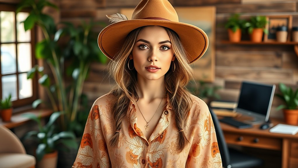 boho hair makeup harmony