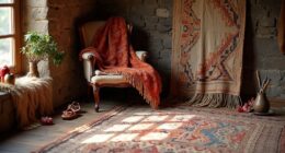 boho layered textile decor