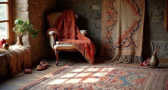boho layered textile decor