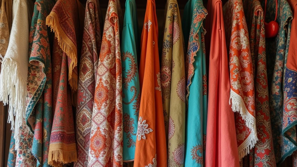 boho prints and colors