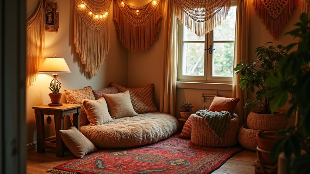 boho reading nooks