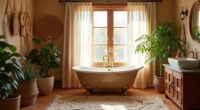 boho spa bathroom makeover