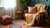 boho textile decor selection