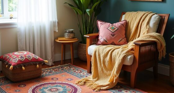 boho textile decor selection