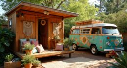 boho tiny home renovation