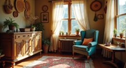 boho vintage thrift decor