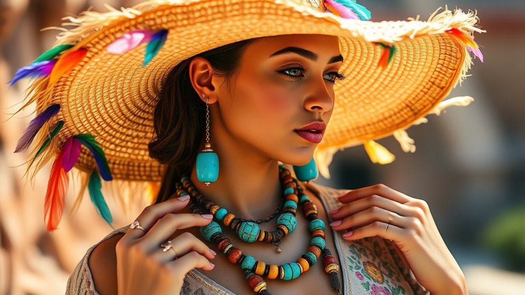 bold boho jewelry styling