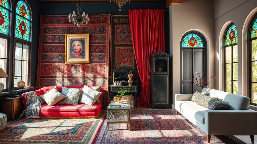 bold eclectic layered decor