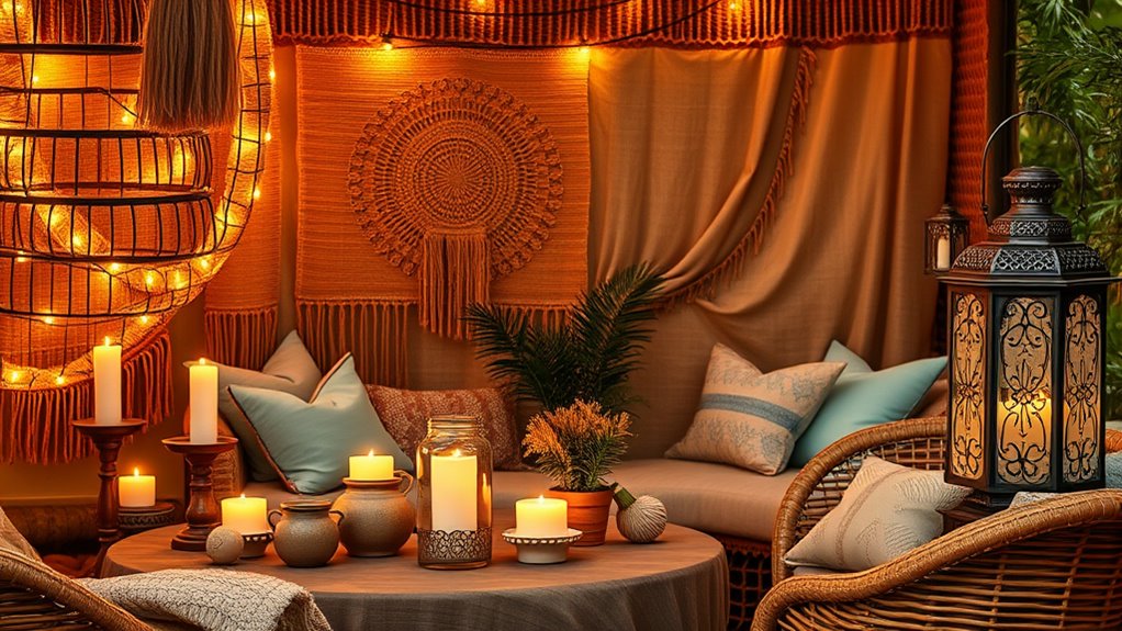 colorful natural textured lighting