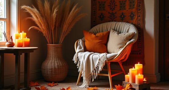 cozy boho fall decor