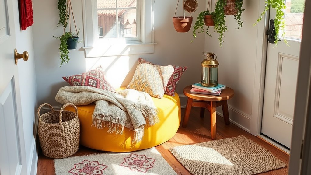 cozy personalized reading space