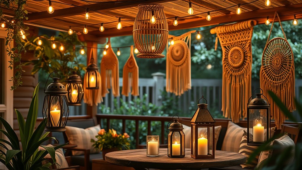 create personalized boho lighting