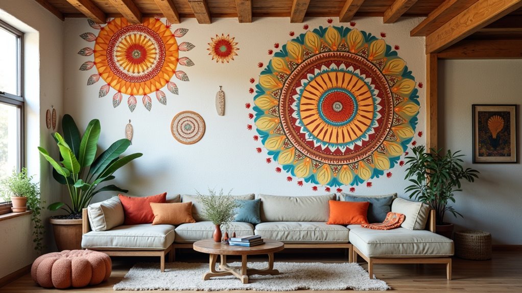 create your unique boho mural