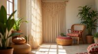 diy boho curtain partitions