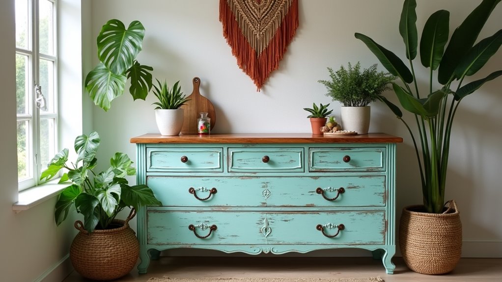 diy boho furniture transformation