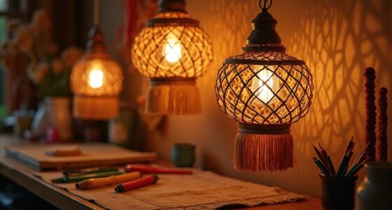 diy boho lighting crafts
