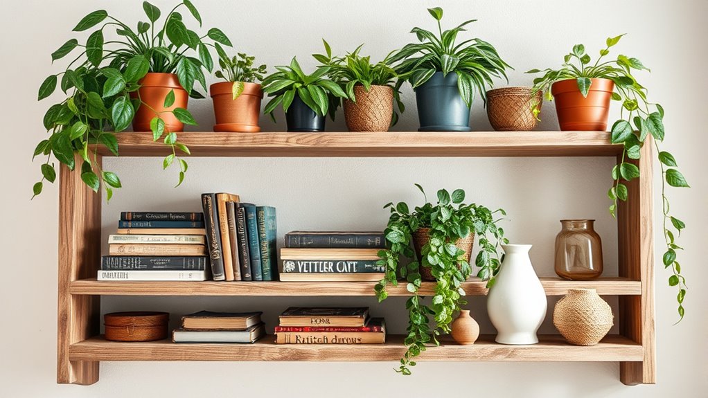 eclectic greenery and decor