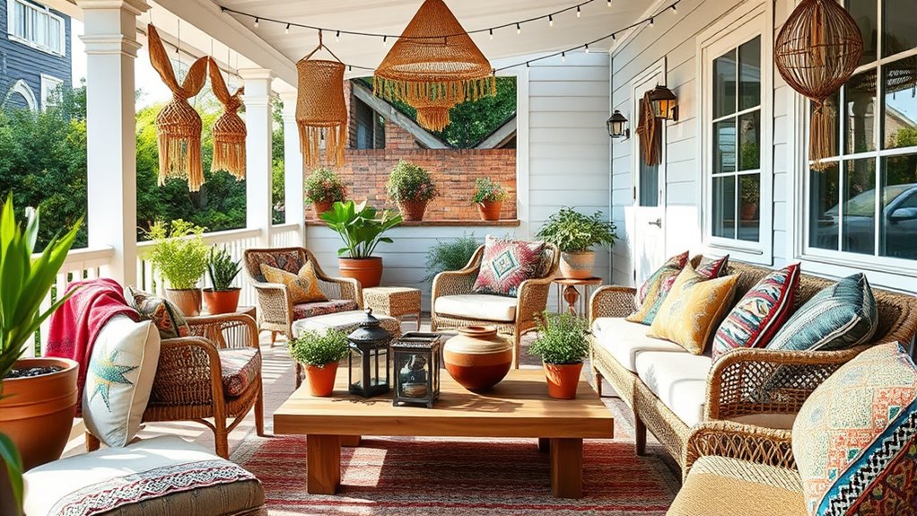 eclectic natural layered comfort