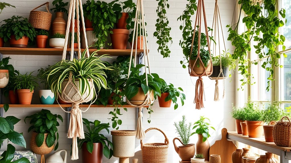 eclectic natural textured decor