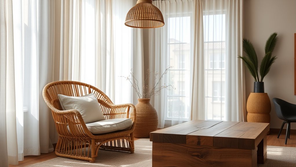 harmonious natural material blending