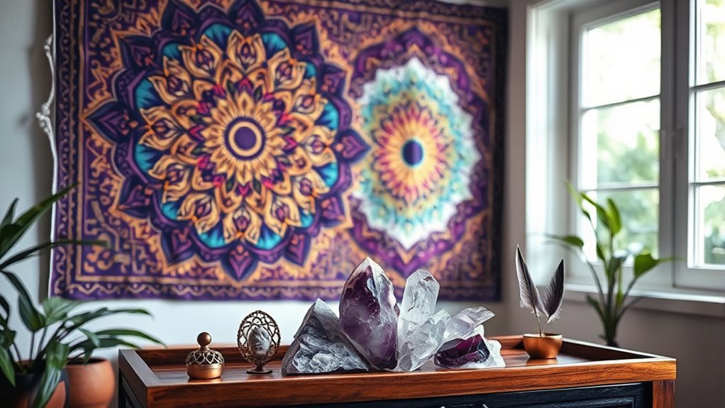 harmonious spiritual decor arrangement