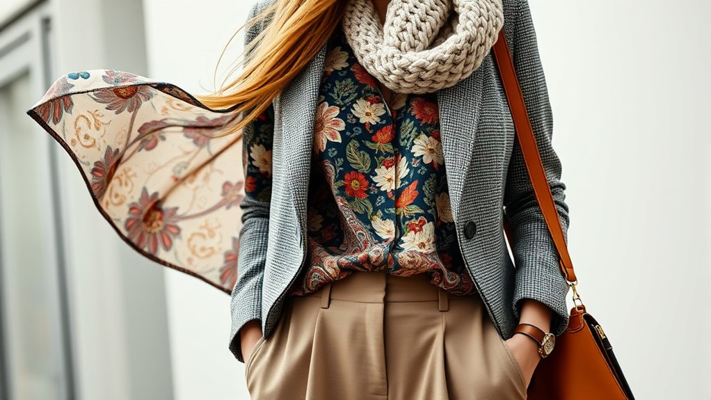 layered boho prints ensemble