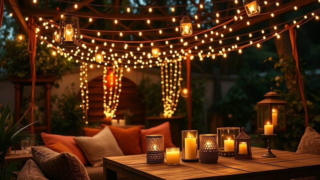 layered lighting for ambiance