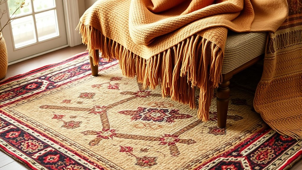 layered rugs for visual harmony