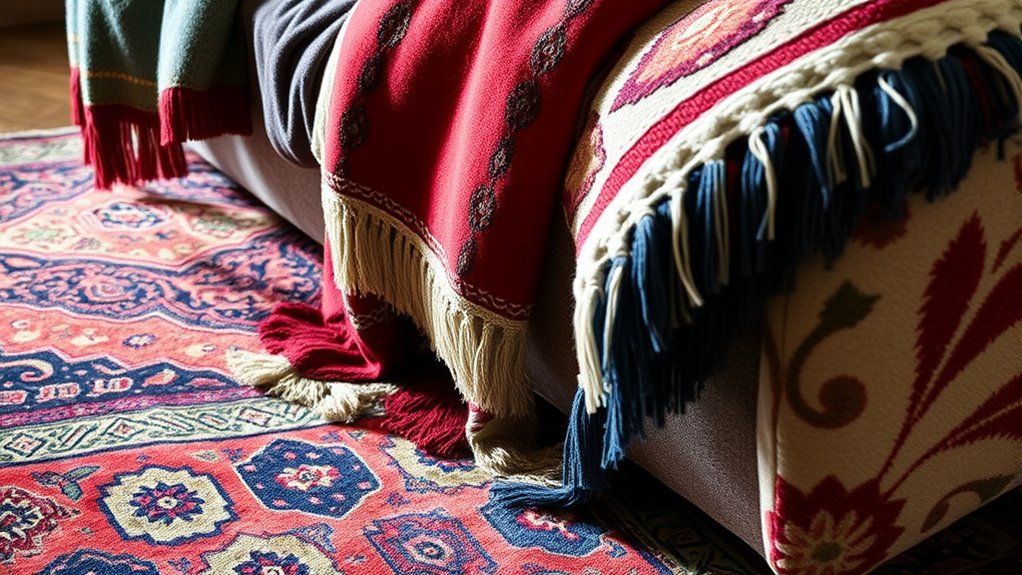 layered textiles create depth