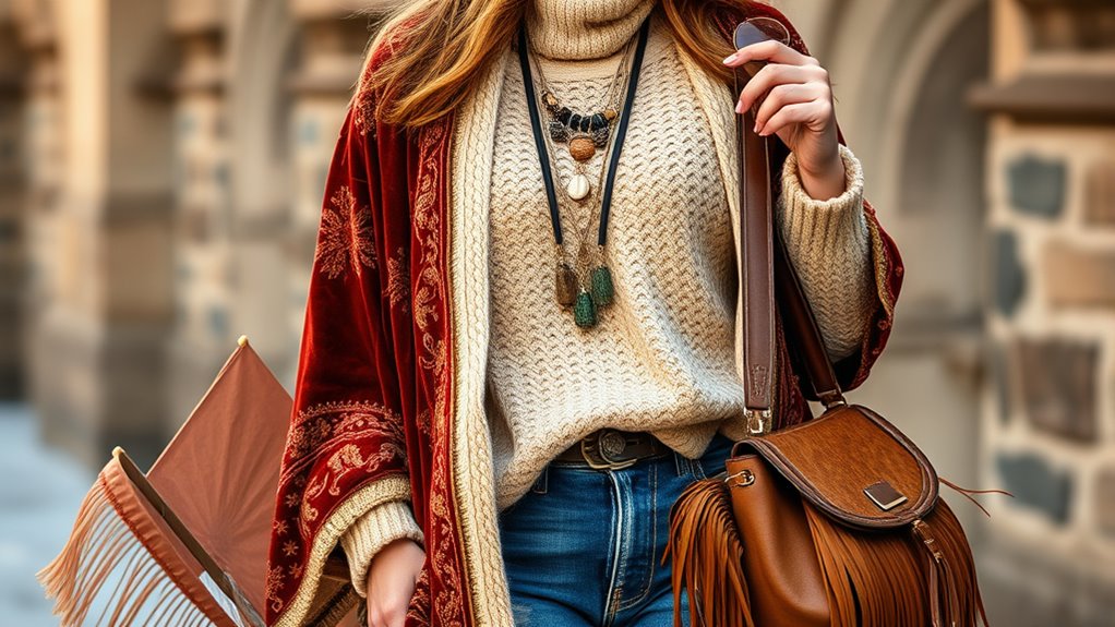 layered textures and accessories