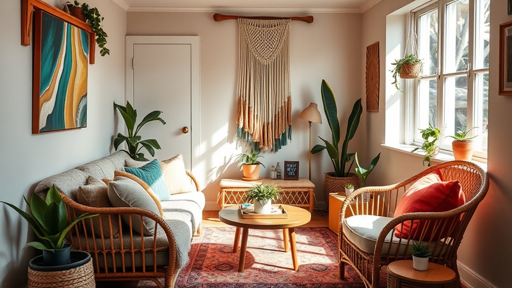 layered textures and vibrant colors
