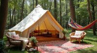 luxury outdoor camping experience