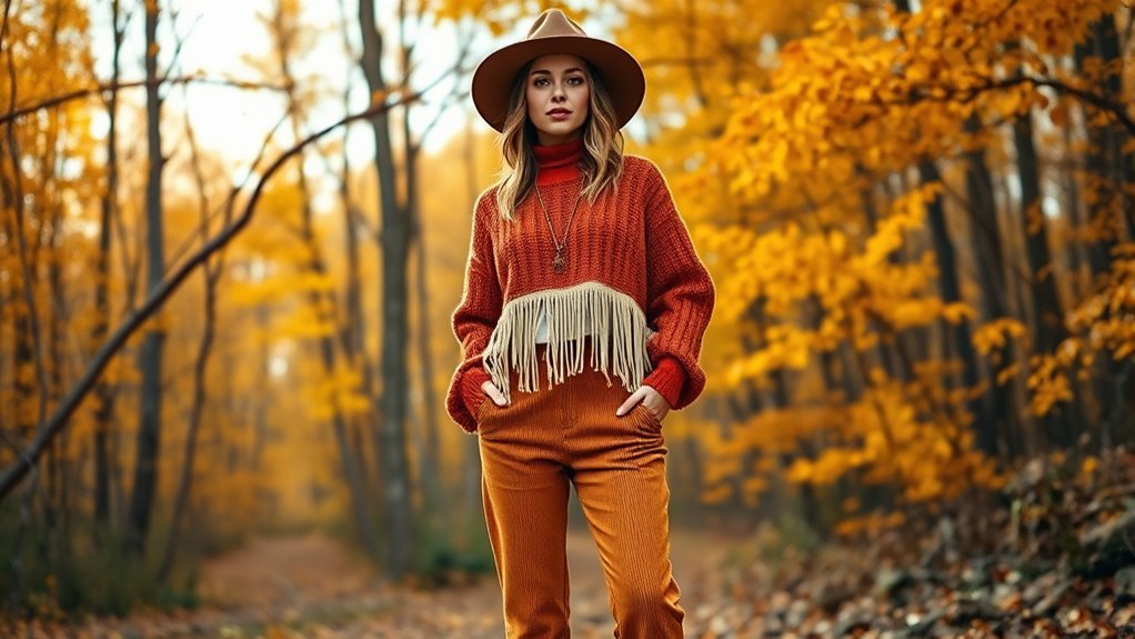 natural textured boho layering