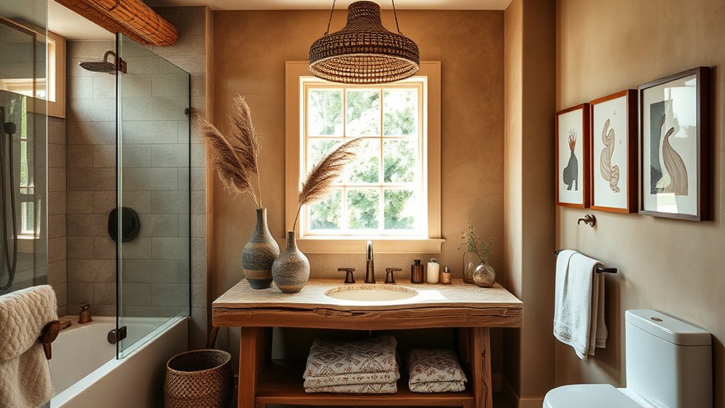 personalized boho bathroom decor