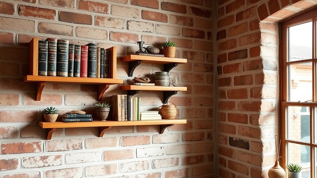 small wooden shelf decor