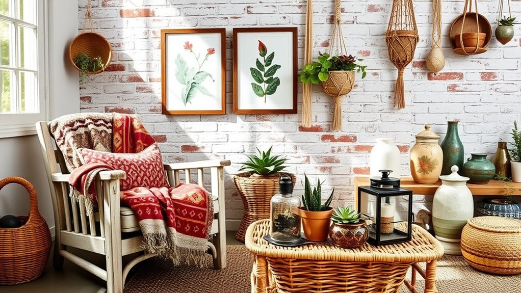 thrifted vintage boho decor