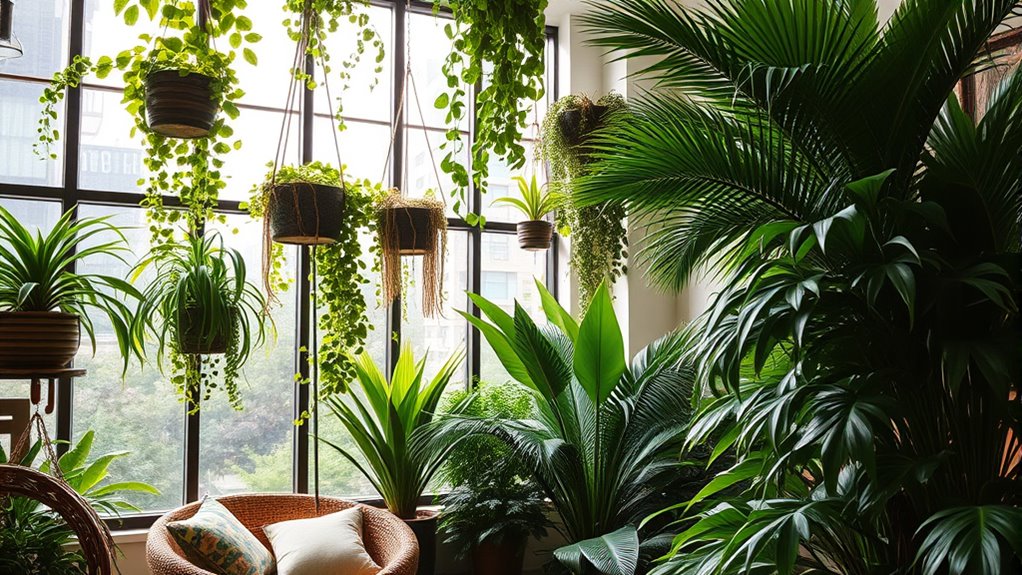 urban jungle plant decor