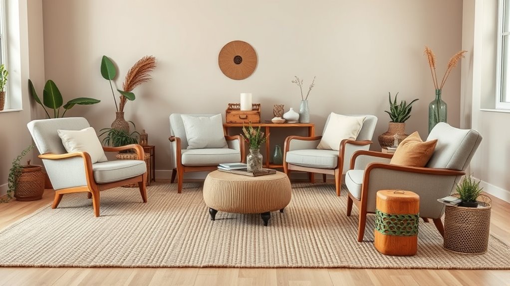 use vibrant earthy accents