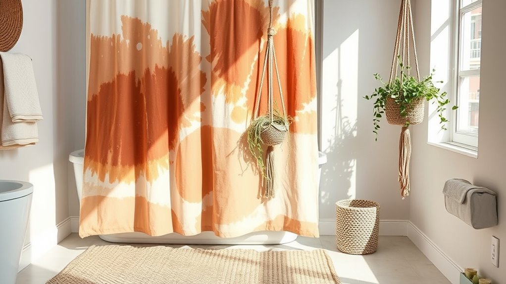 vibrant boho shower decor
